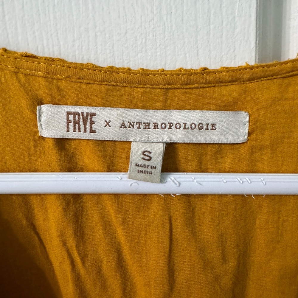 Frye X Anthropologie Nuri Eyelet Wrap Dress Size S - Picture 7 of 7